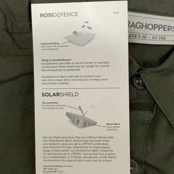 Craghoppers ADVENTURE TREK SHIRT - Dk Khaki - Picture 10 of 16